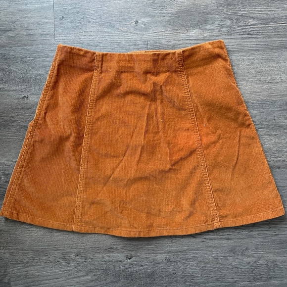 Top shop corduroy snap button a line skirt - Picture 3 of 3